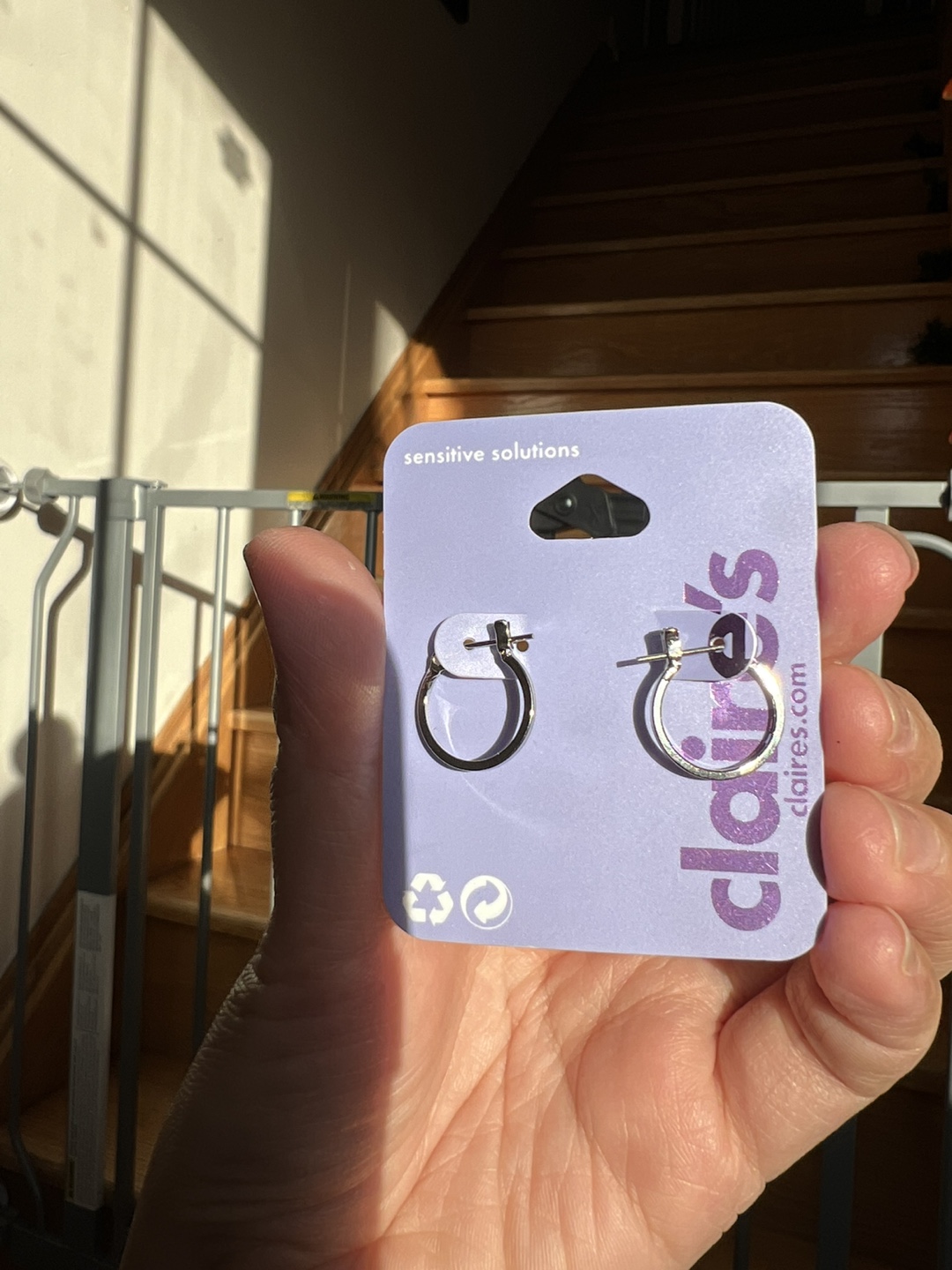 Claire's Flower Hoop Earrings - New $3 each - photo 2