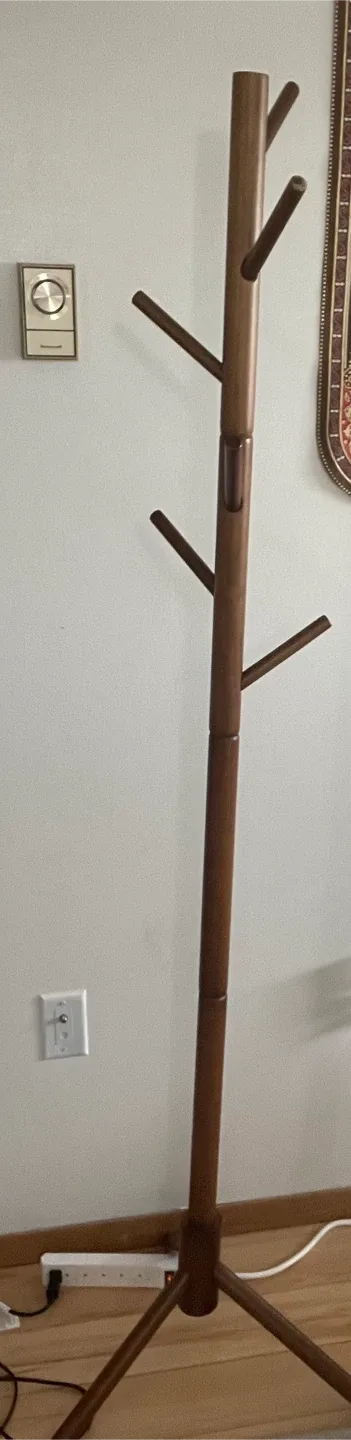 Wooden Coat Rack Stand