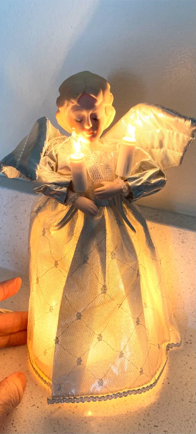 Vintage Angel Christmas Tree Topper image indicator(2)