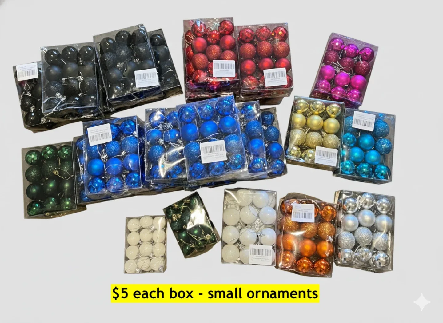 Christmas Ornaments - Assorted Colours