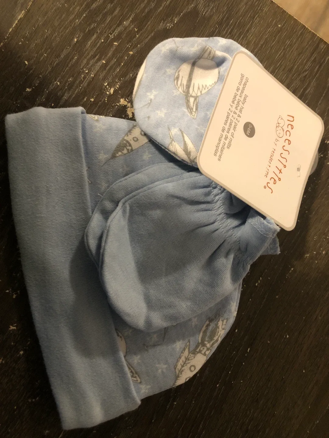 Necessities Baby Hat & Mitts Set (0-6M)