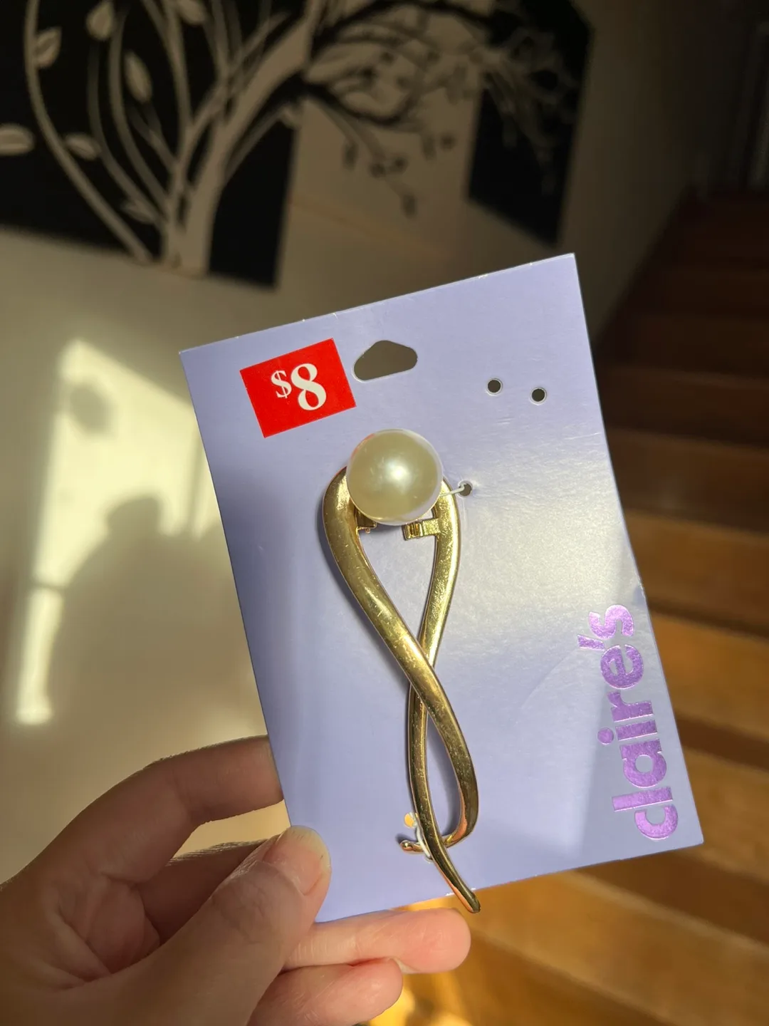 Claire's Pearl Hair Clip - New!