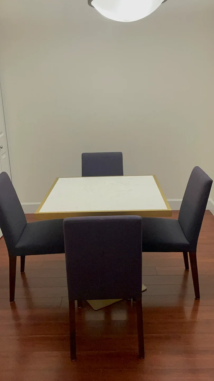 Dining Table with 4 Chairs - Dark Grey image indicator(4)