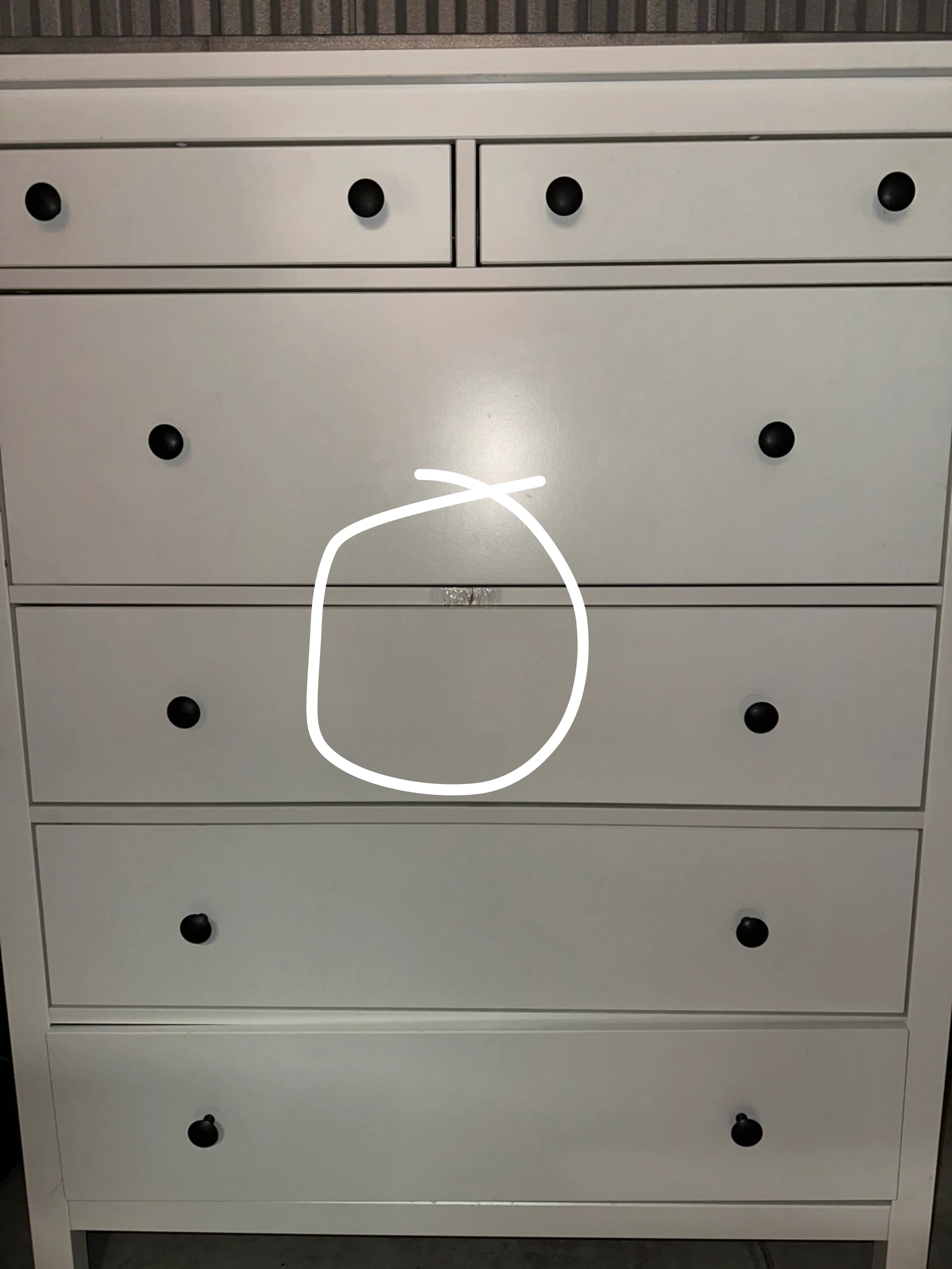 IKEA Hemnes White 6-Drawer Dresser image indicator(5)
