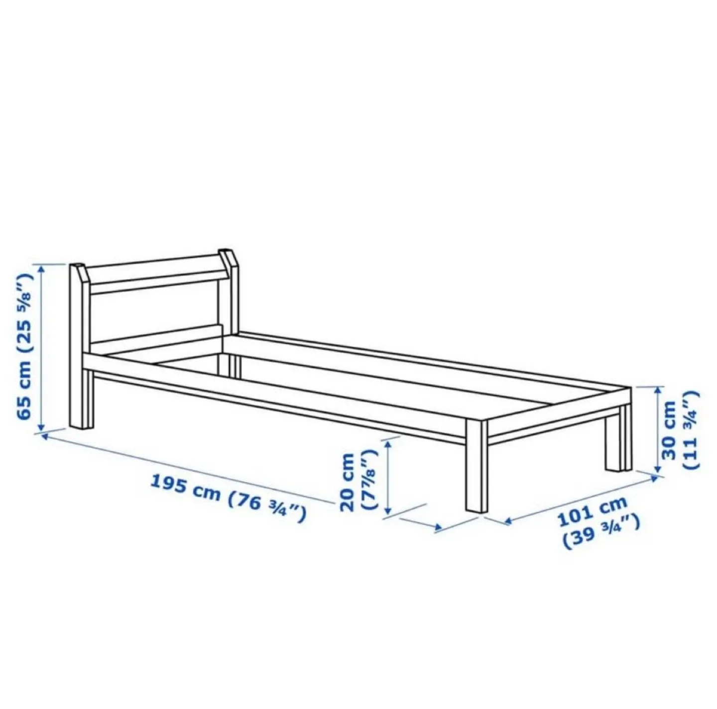 IKEA ÅGOTNES Foam Mattress & Bed Frame image indicator(3)