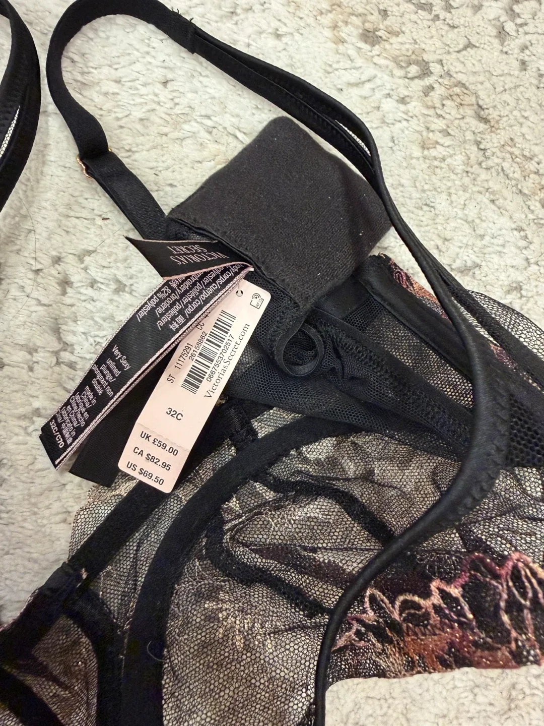 Victoria's Secret floral Unlined Bra - Size 32C image indicator(4)
