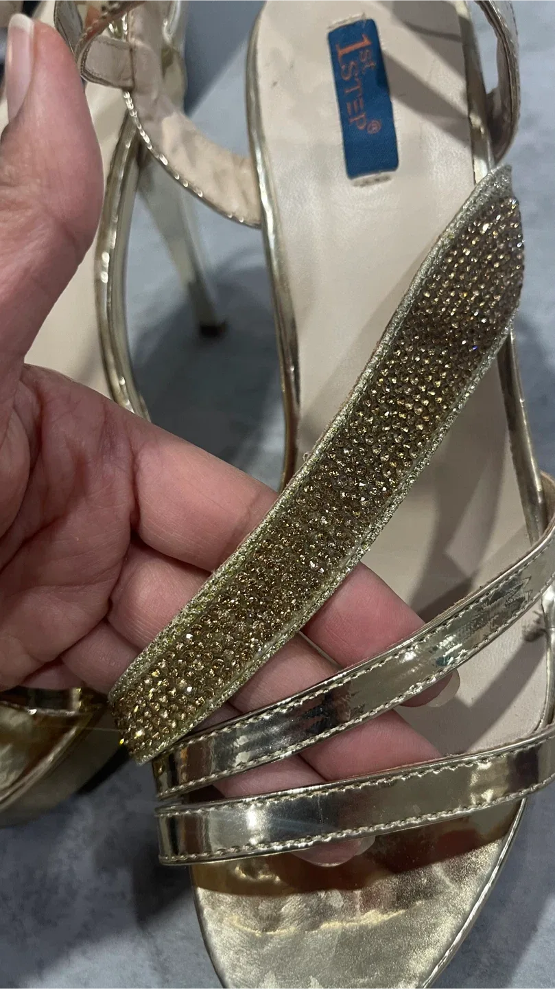 1st Step Gold Heels image indicator(3)