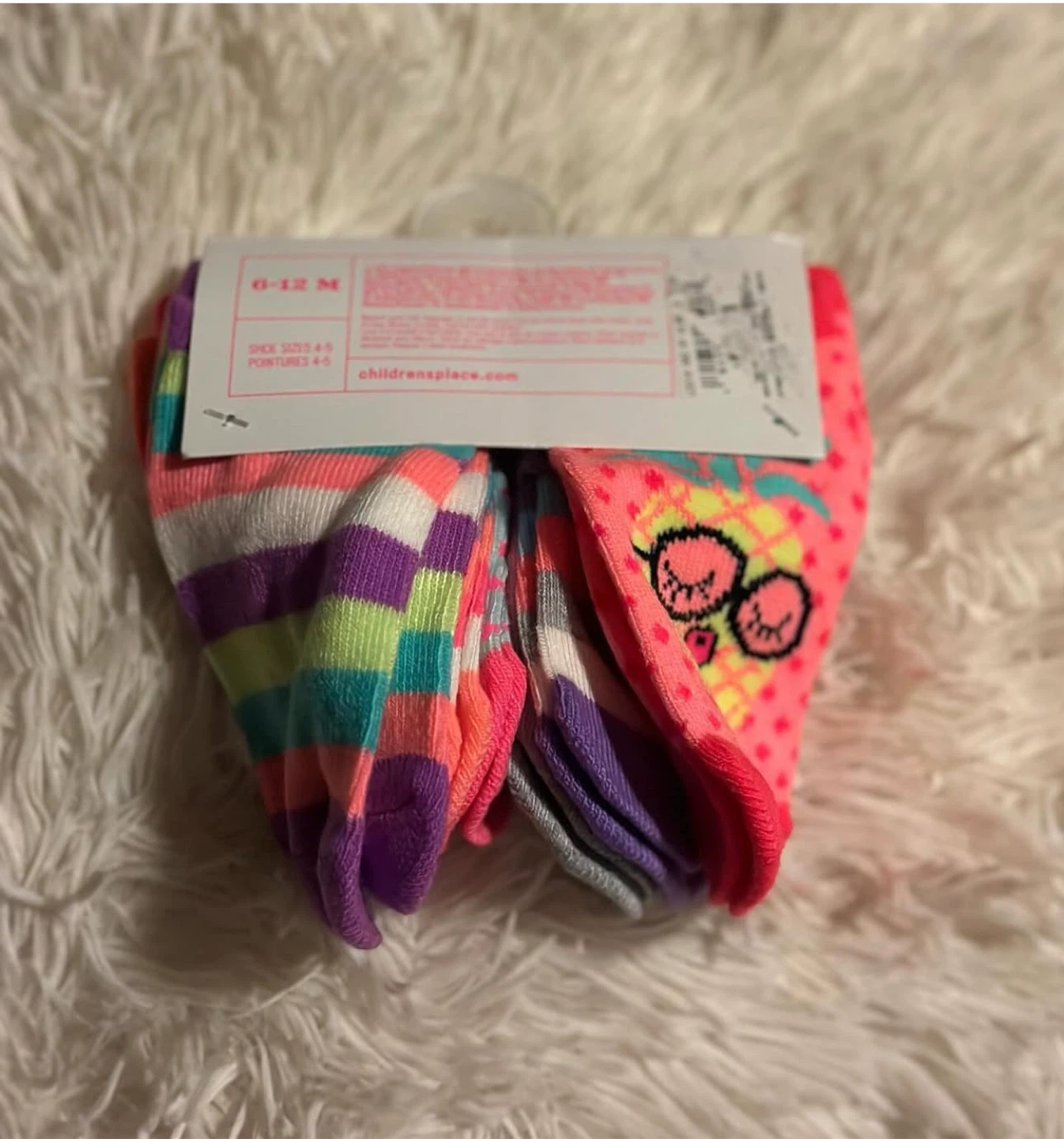 New Children's Place Ankle Socks 6-Pack (6-12M) - photo 3