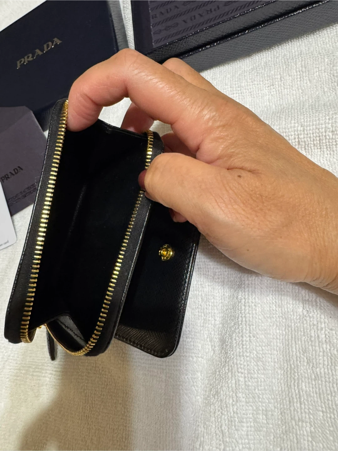 Prada Black Leather Wallet with Box - photo 3