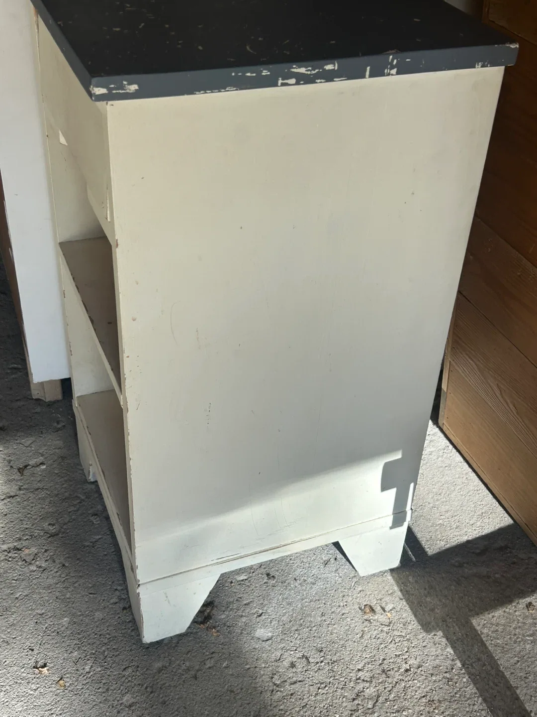 Painted Wood Side Table with Drawer image indicator(2)