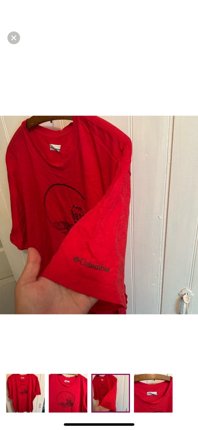 Columbia XXL Red T-Shirt - photo 3
