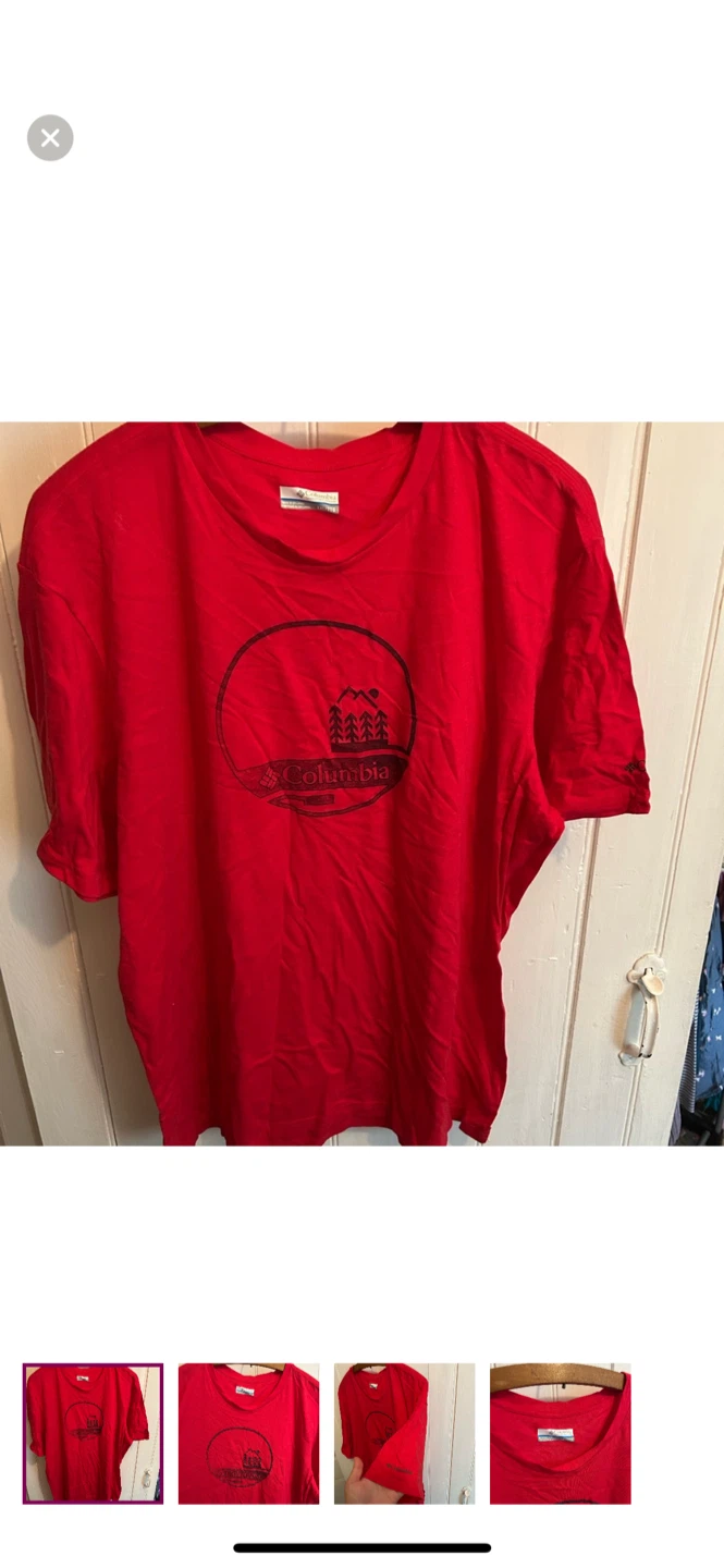 Columbia XXL Red T-Shirt