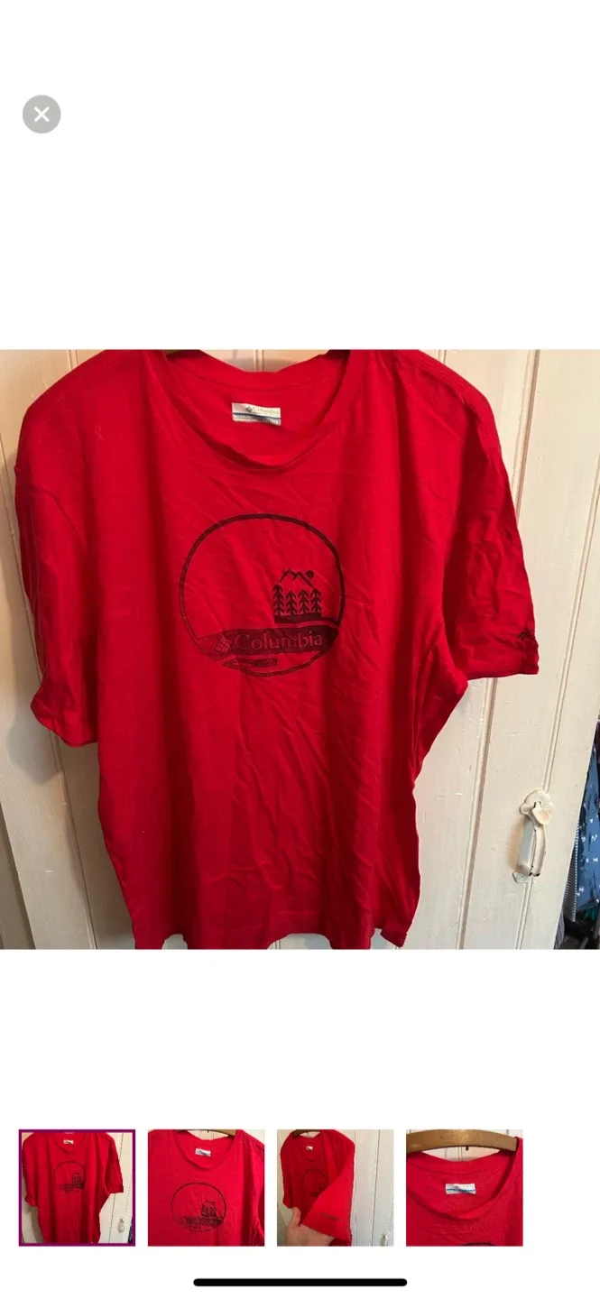 Columbia XXL Red T-Shirt