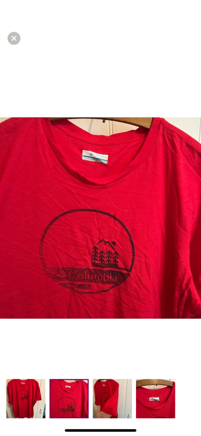 Columbia XXL Red T-Shirt - photo 2