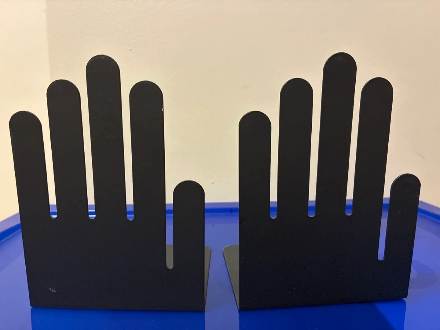 Black Hand-Shaped Bookends