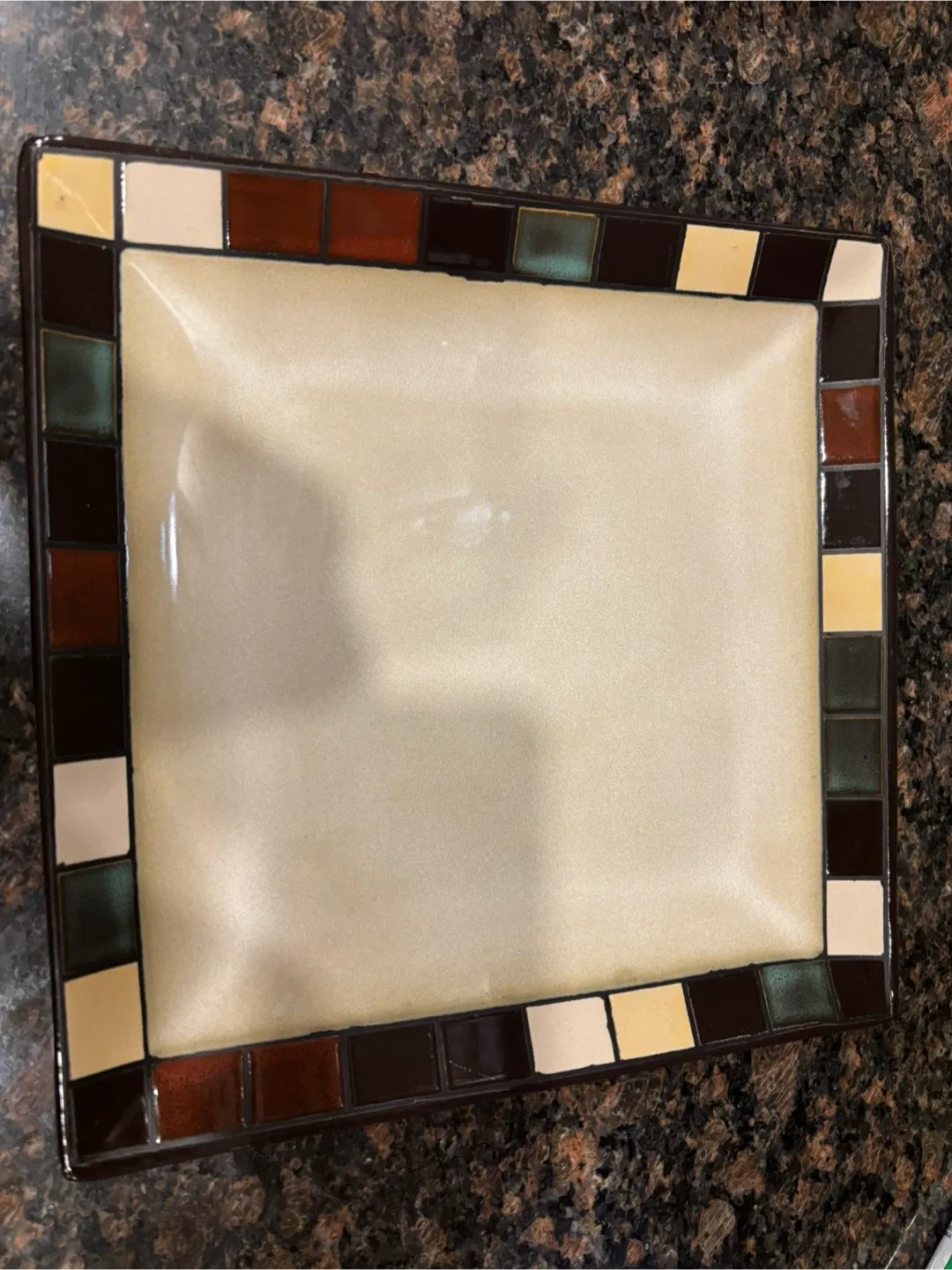 hometrends Decorative Square Plate - 11 in