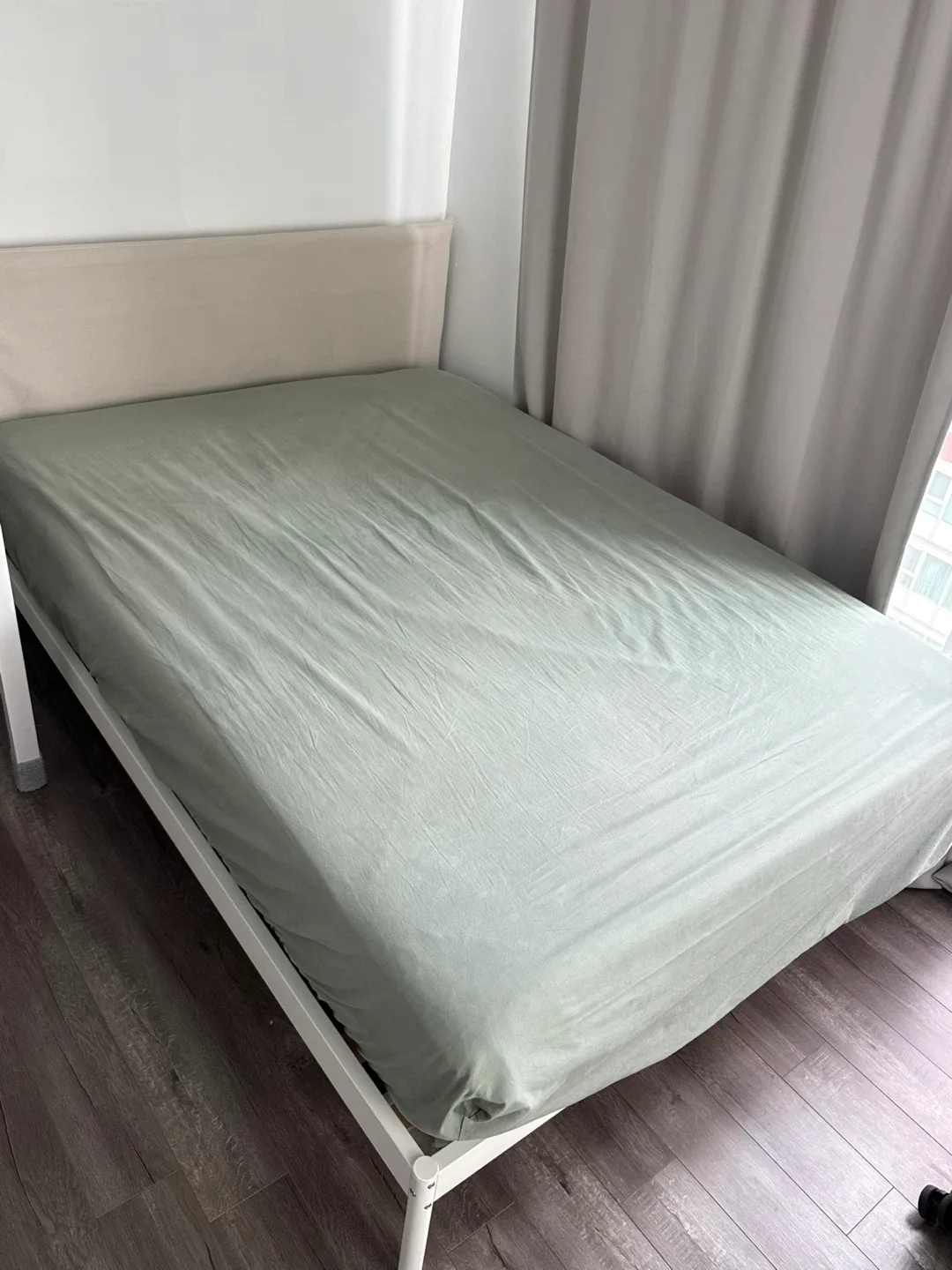 Ikea Queen sized Bed Frame and Queen sized Mattress image indicator(2)