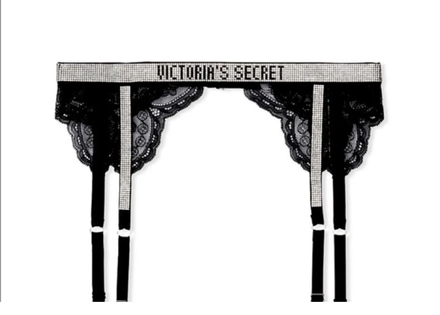 Victoria's Secret Black Garter Belt XS/XP