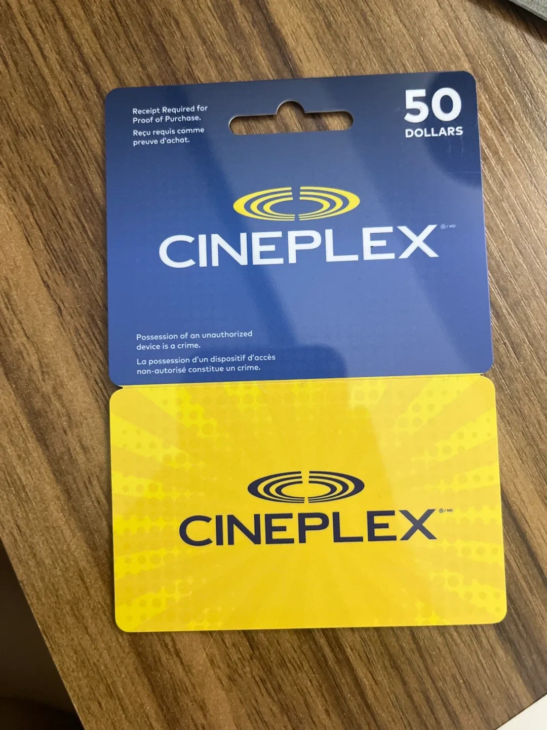 Cineplex $50 Giftcard