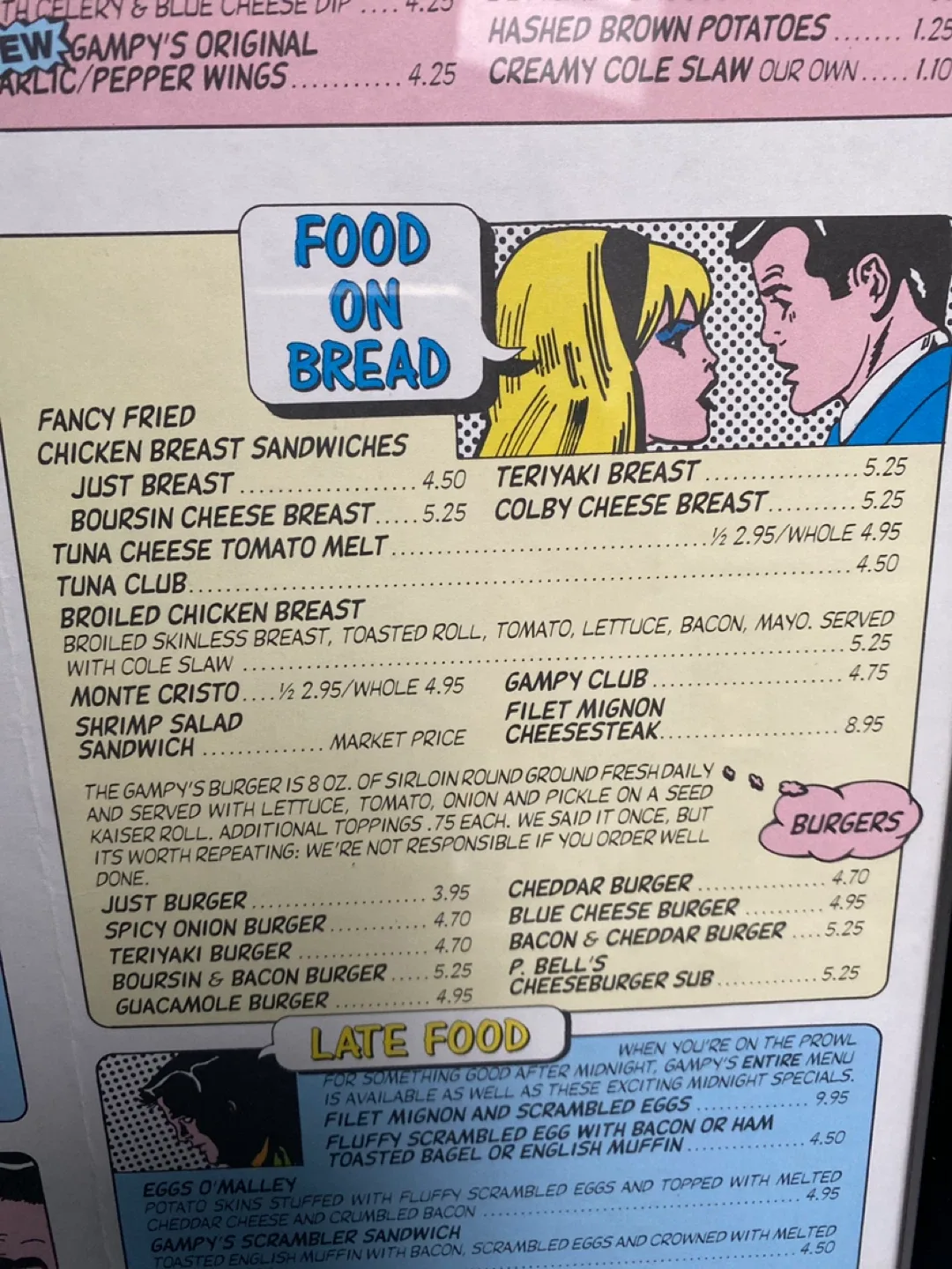 Gamppy's Restaurant Menu Board image indicator(5)