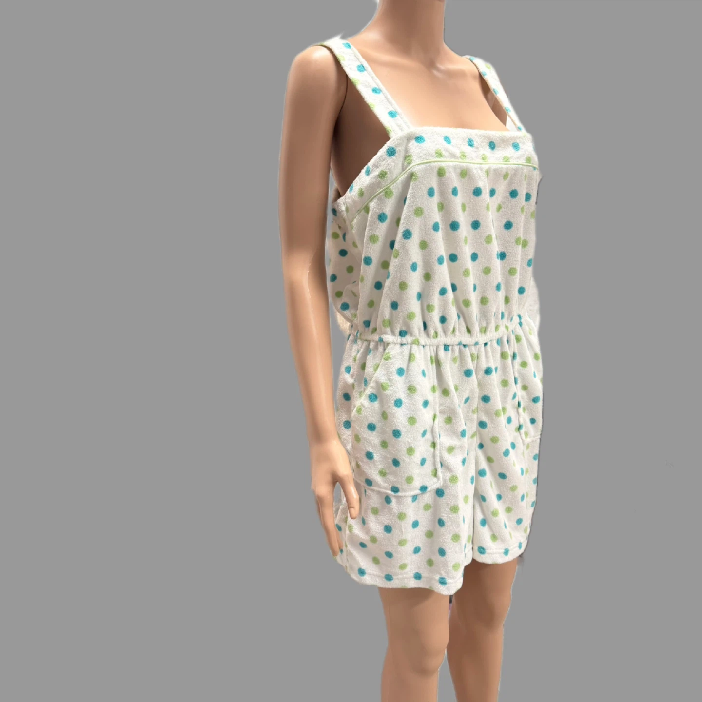 Jasmine Rose Terry Romper Polka Dot – Size L – New With Tag - photo 2