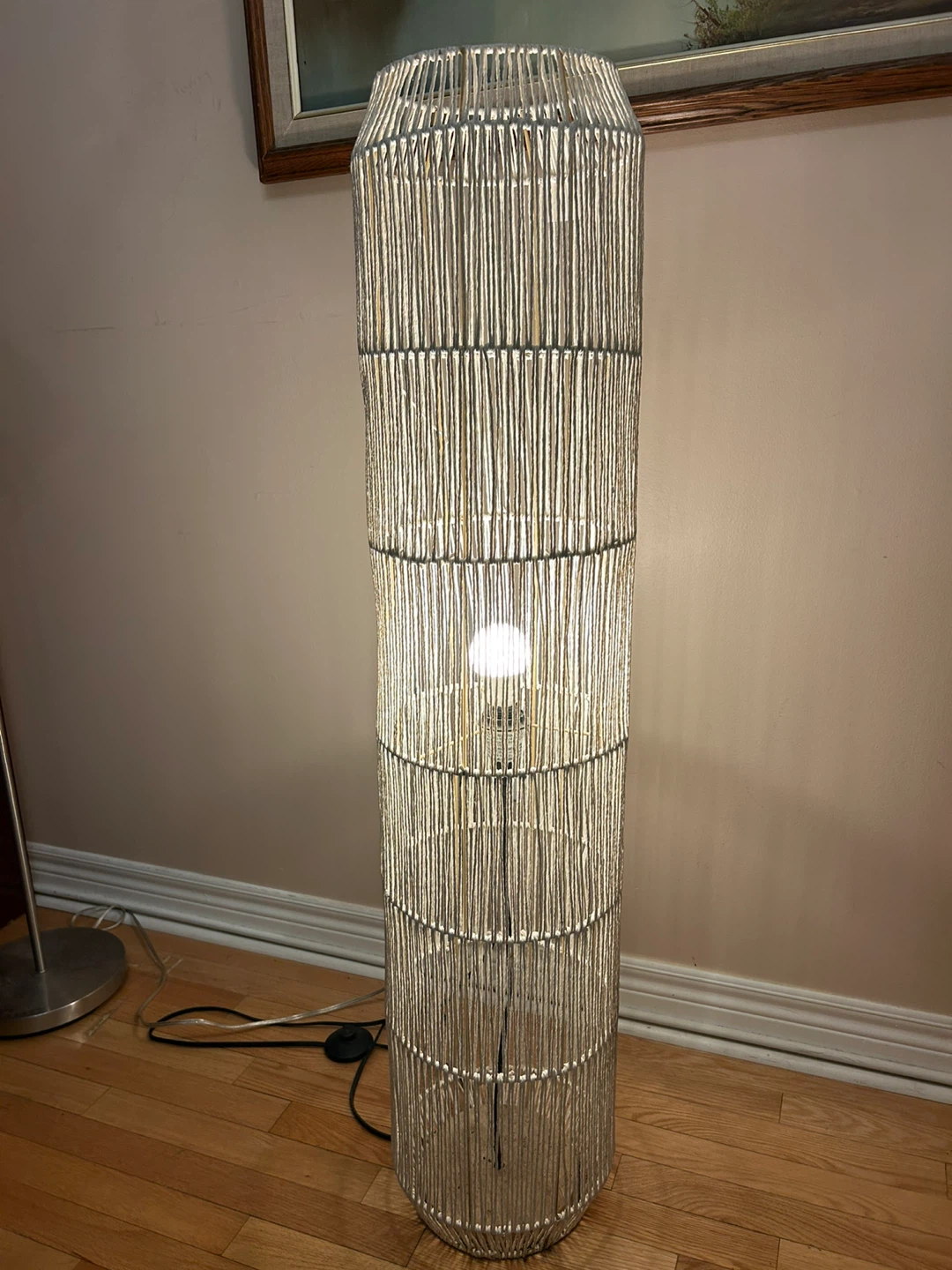 Woven Floor Lamp（H 160 cm)