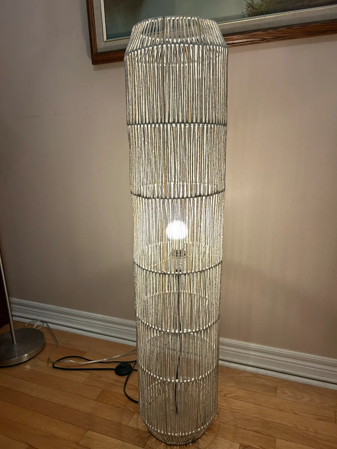 Woven Floor Lamp（H 160 cm)
