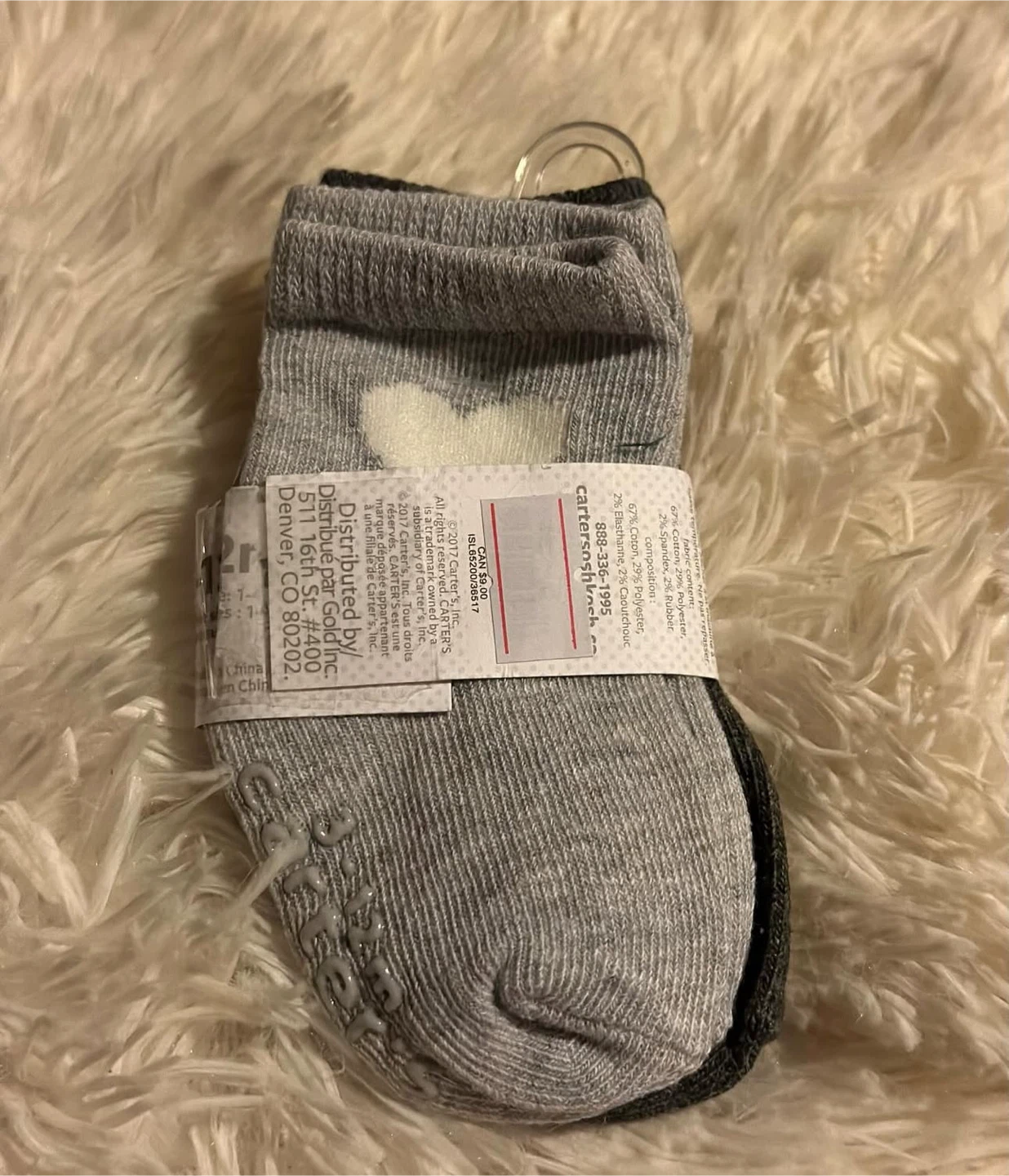 Carter's Baby Socks 3-12 Months 3 PAIRS - photo 2