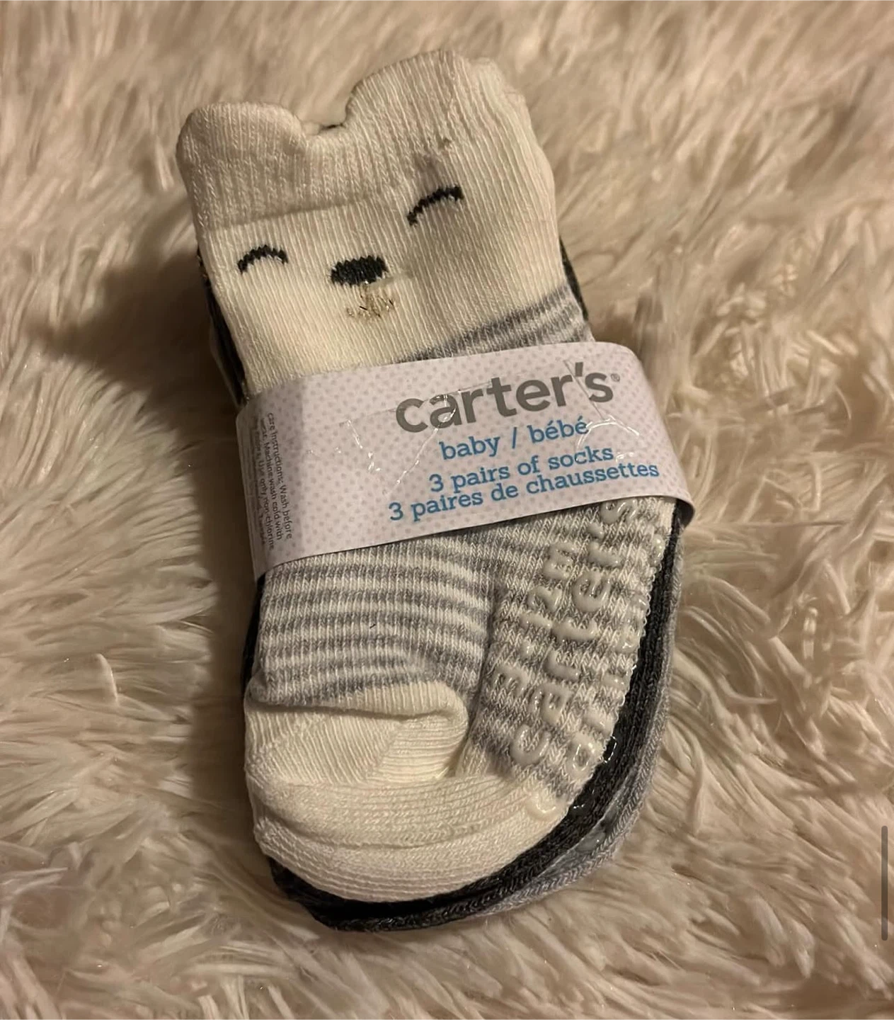 Carter's Baby Socks 3-12 Months 3 PAIRS