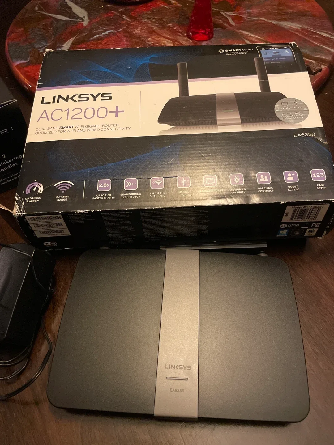 Linksys AC1200+ Dual Band Smart Wi-Fi Router EA6350