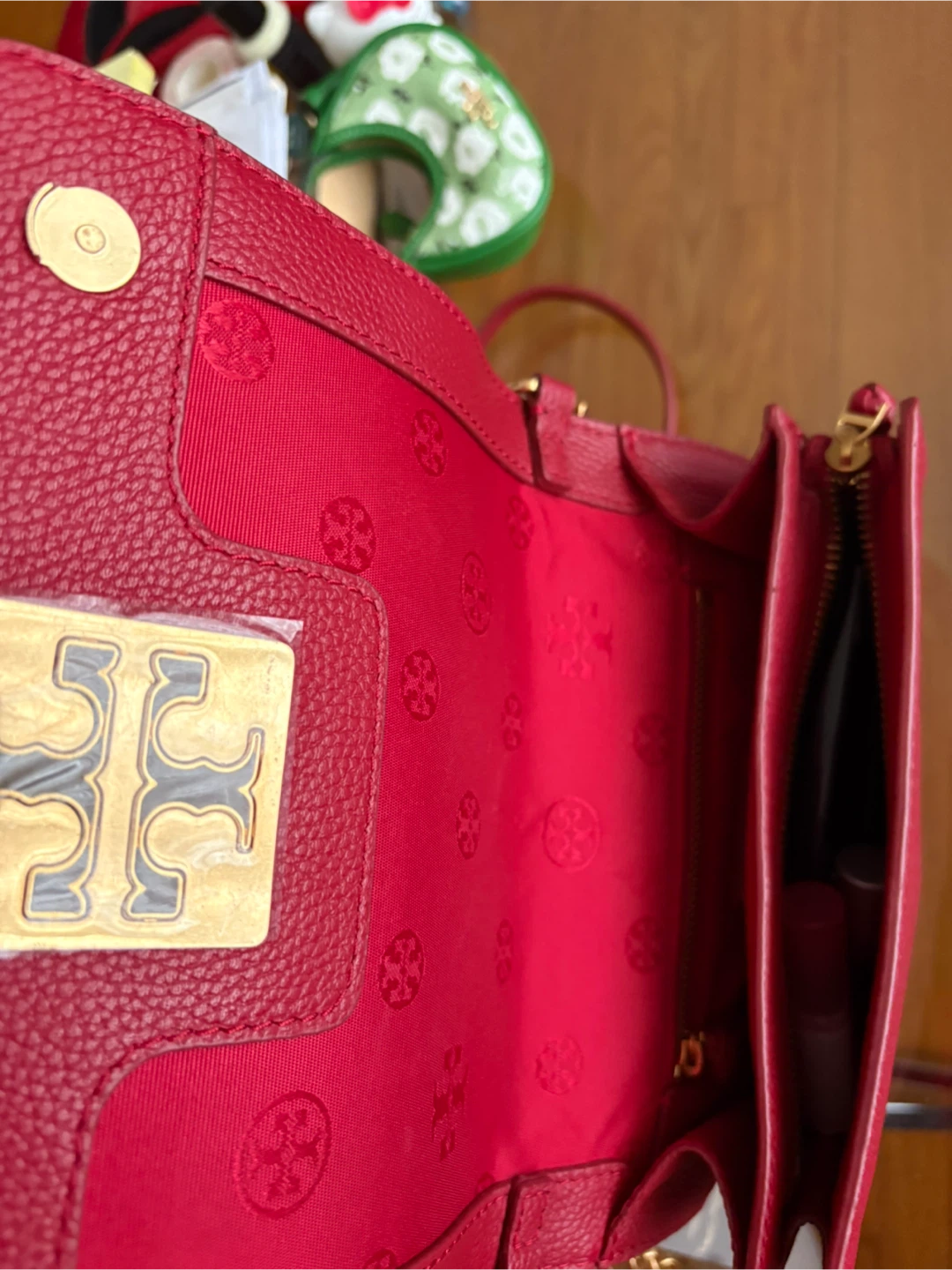 Tory Burch Red Leather Phone Crossbody Bag - photo 2