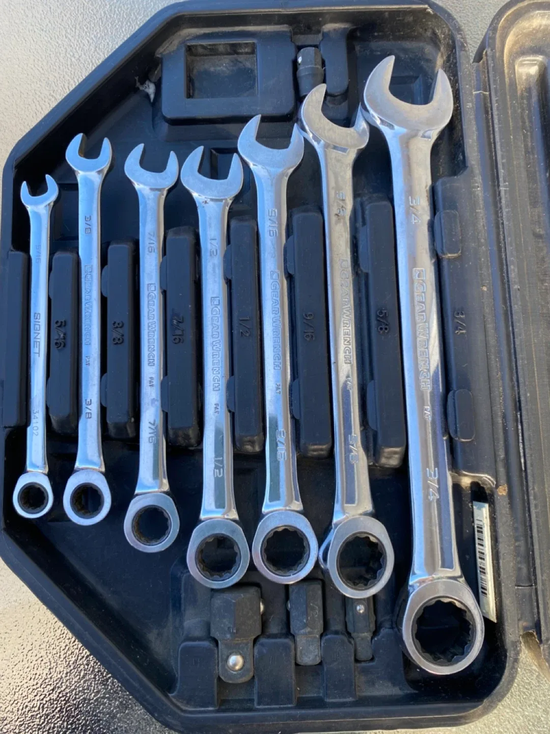 GEARWRENCH Ratcheting Box End Combination Wrench Set image indicator(5)