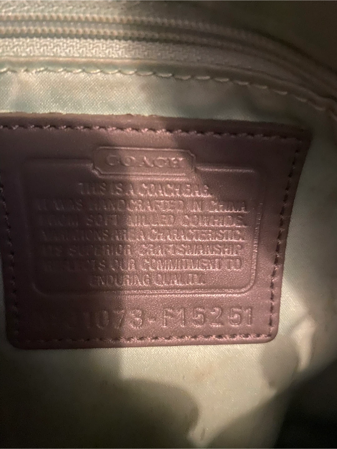 Coach Leather Hobo Bag - F15251 - photo 2