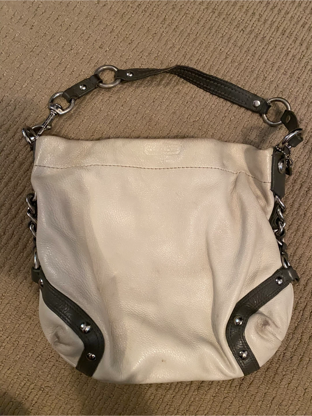 Coach Leather Hobo Bag - F15251