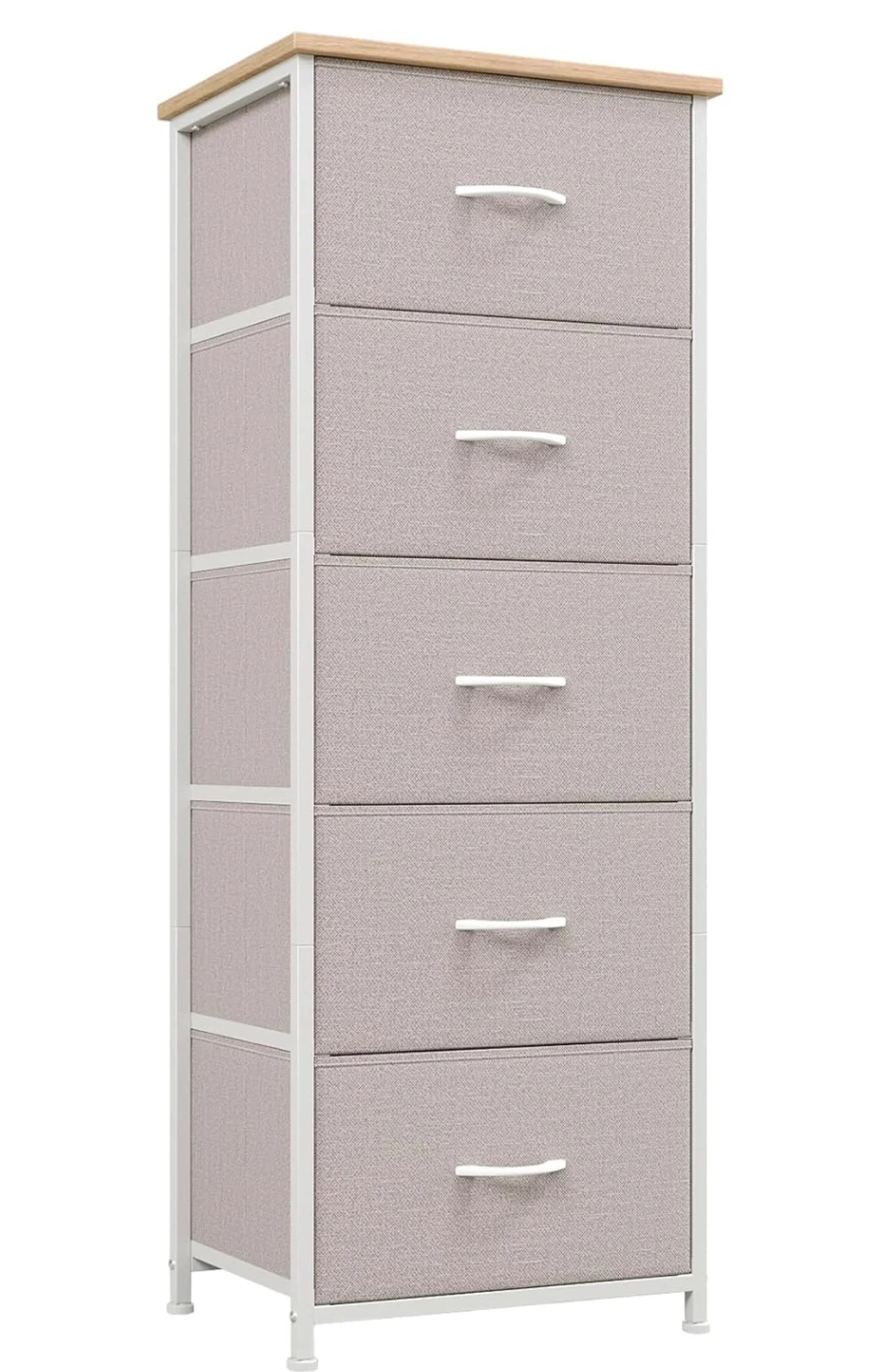 Somdot 5-Drawer Dresser, Ash Grey - photo 4