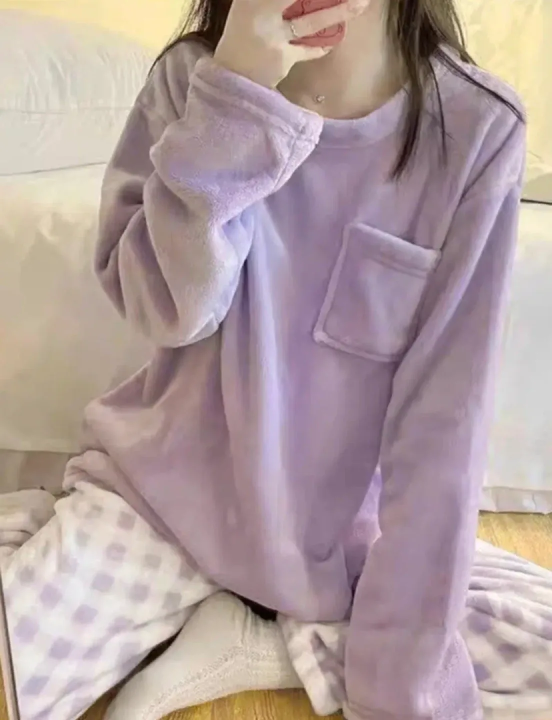 Purple Lounge Set - Cozy & Cute! image indicator(3)