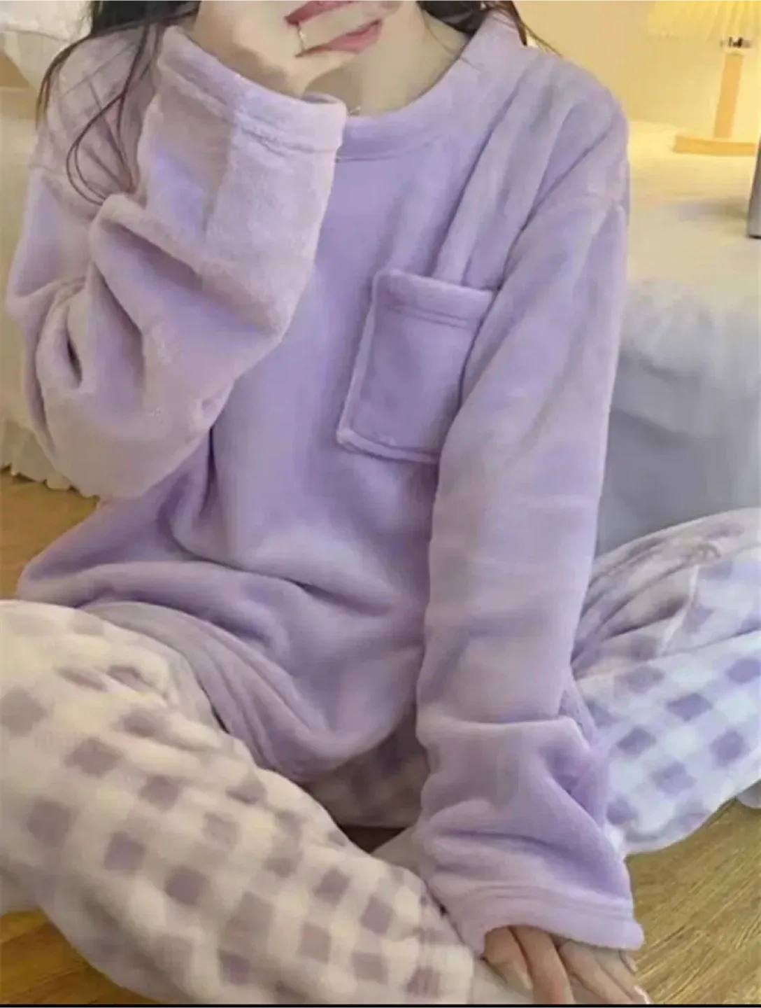 Purple Lounge Set - Cozy & Cute! image indicator(2)