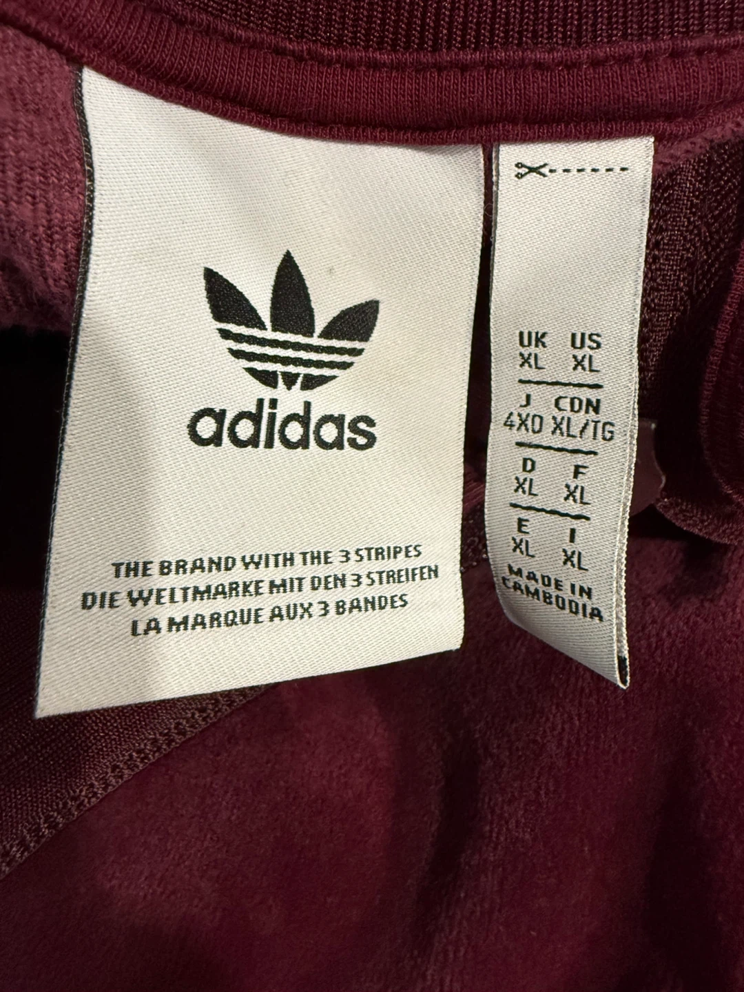 Adidas Velour Track Jacket XL - photo 2
