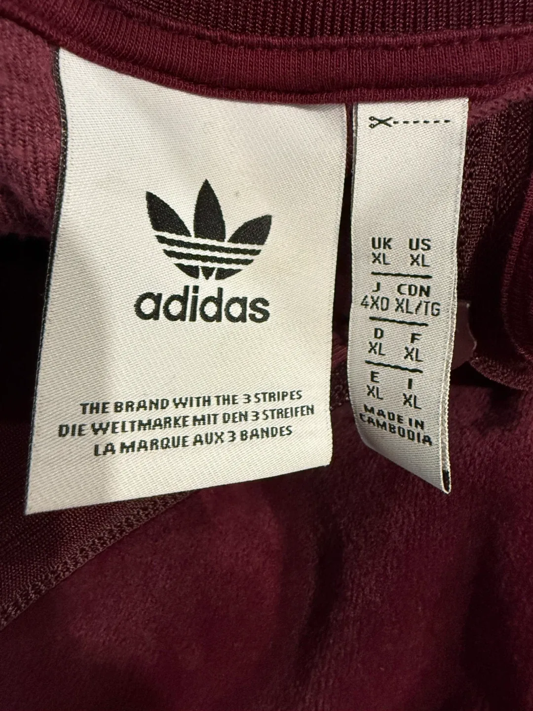 Adidas Velour Track Jacket XL image indicator(2)