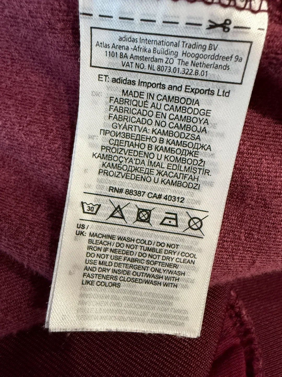 Adidas Velour Track Jacket XL image indicator(10)