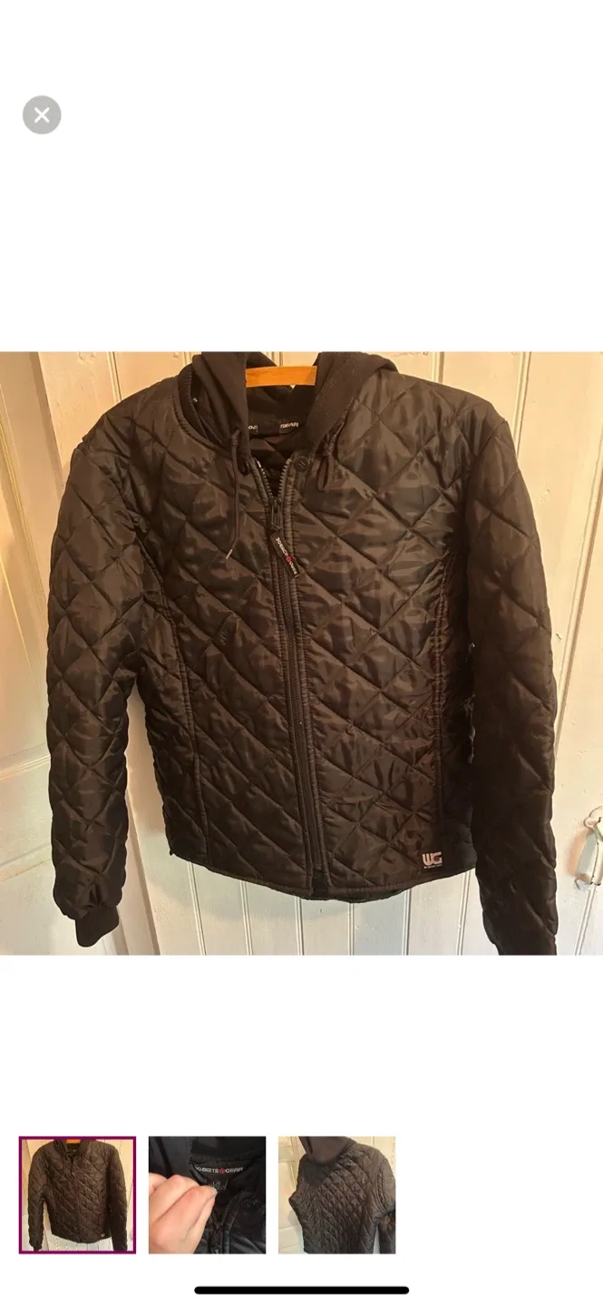 Women's Gear Black Quilted Jacket - Size Large