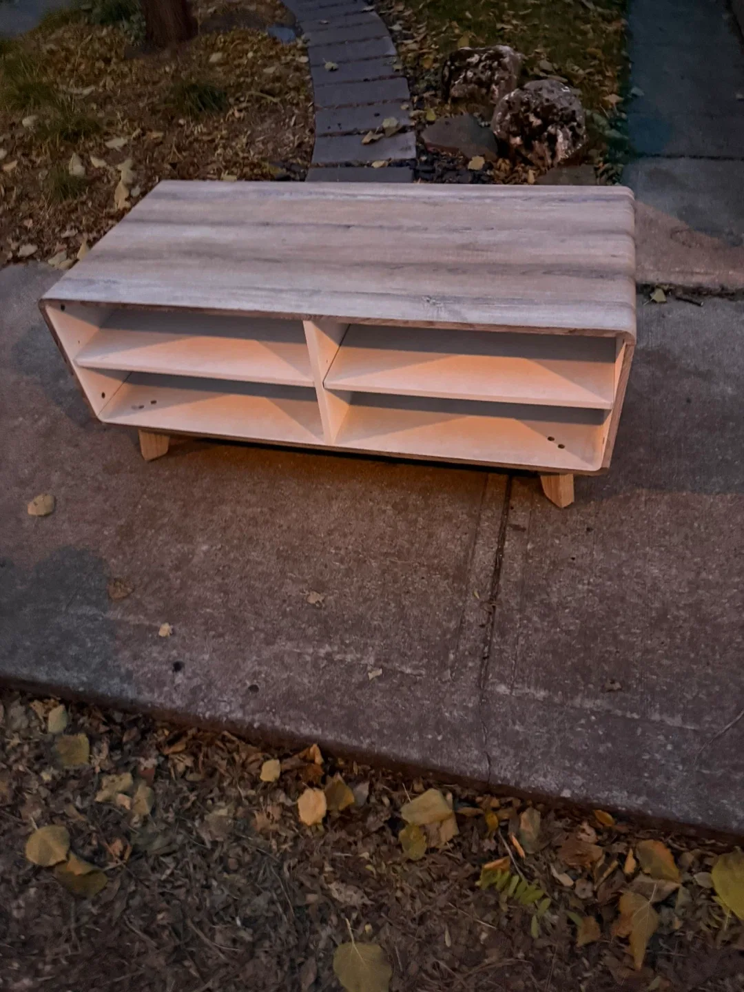 Wooden Storage Shelf Unit