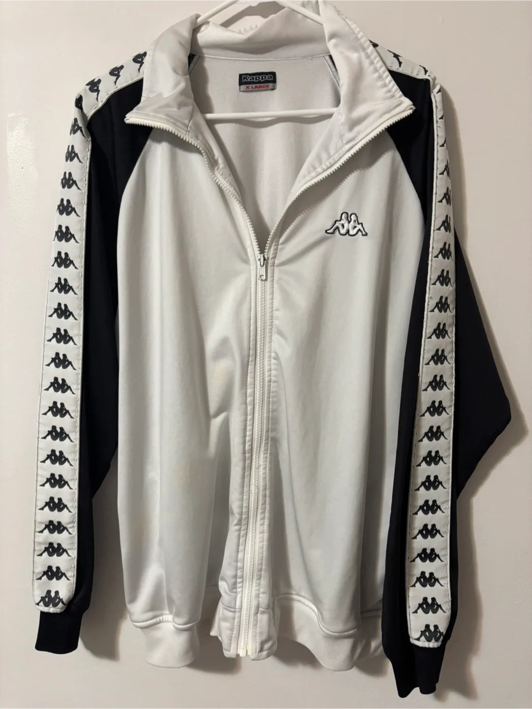 Kappa Track Jacket White/Black