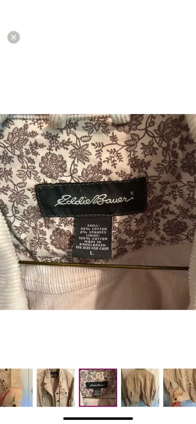 Eddie Bauer Corduroy Jacket - Size L image indicator(5)