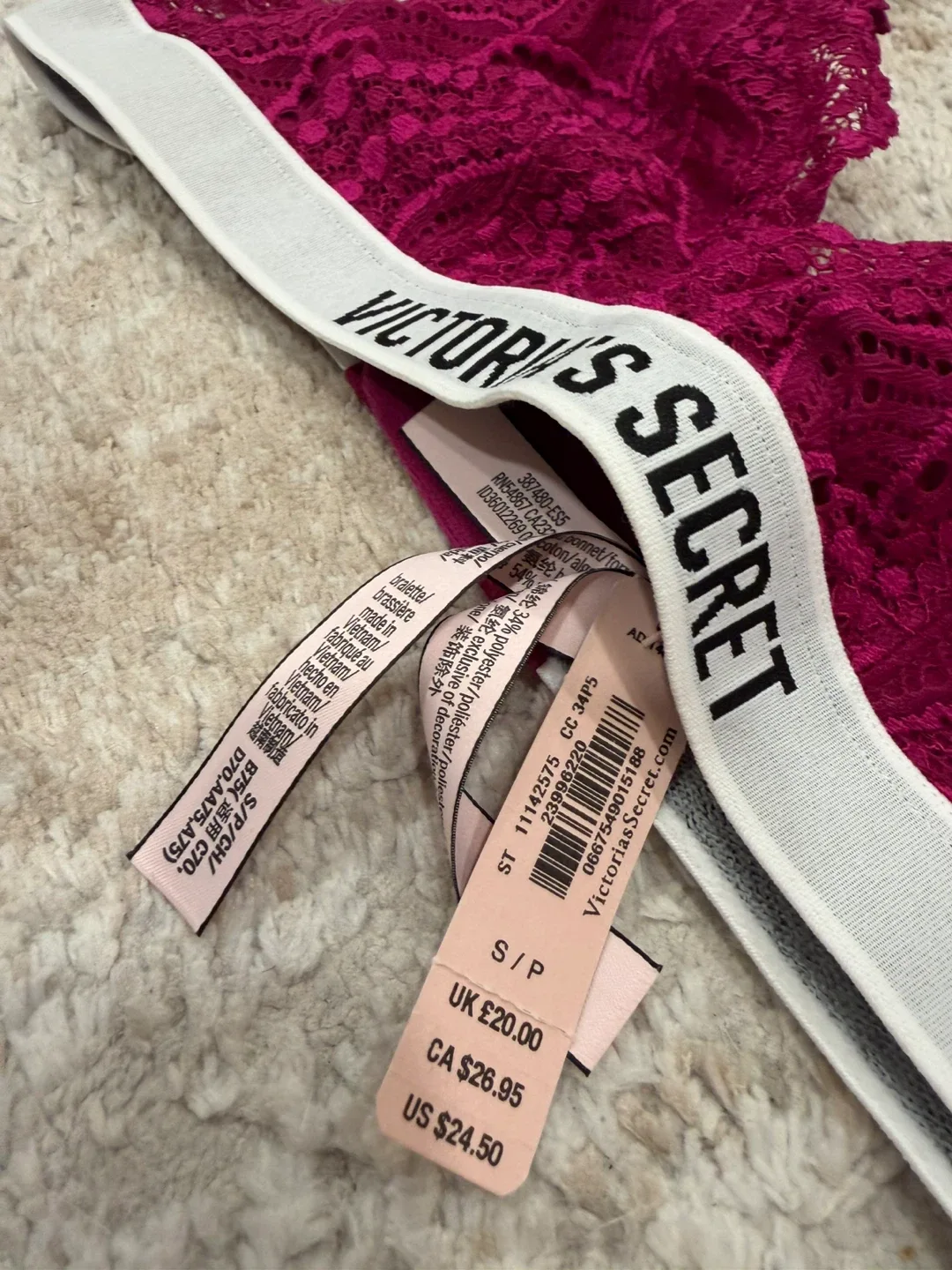 Victoria's Secret Lace Bralette size small image indicator(6)