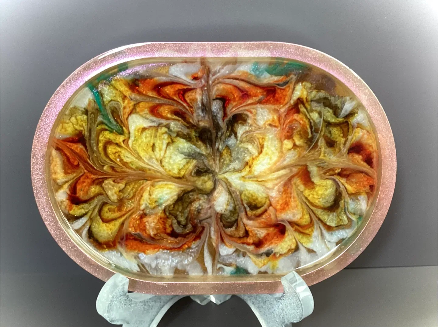 Handmade Resin Art Tray