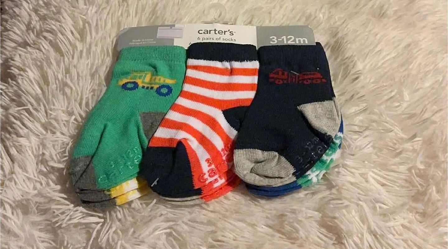 Carter's Baby Socks, 3-12 Months (6 Pairs)
