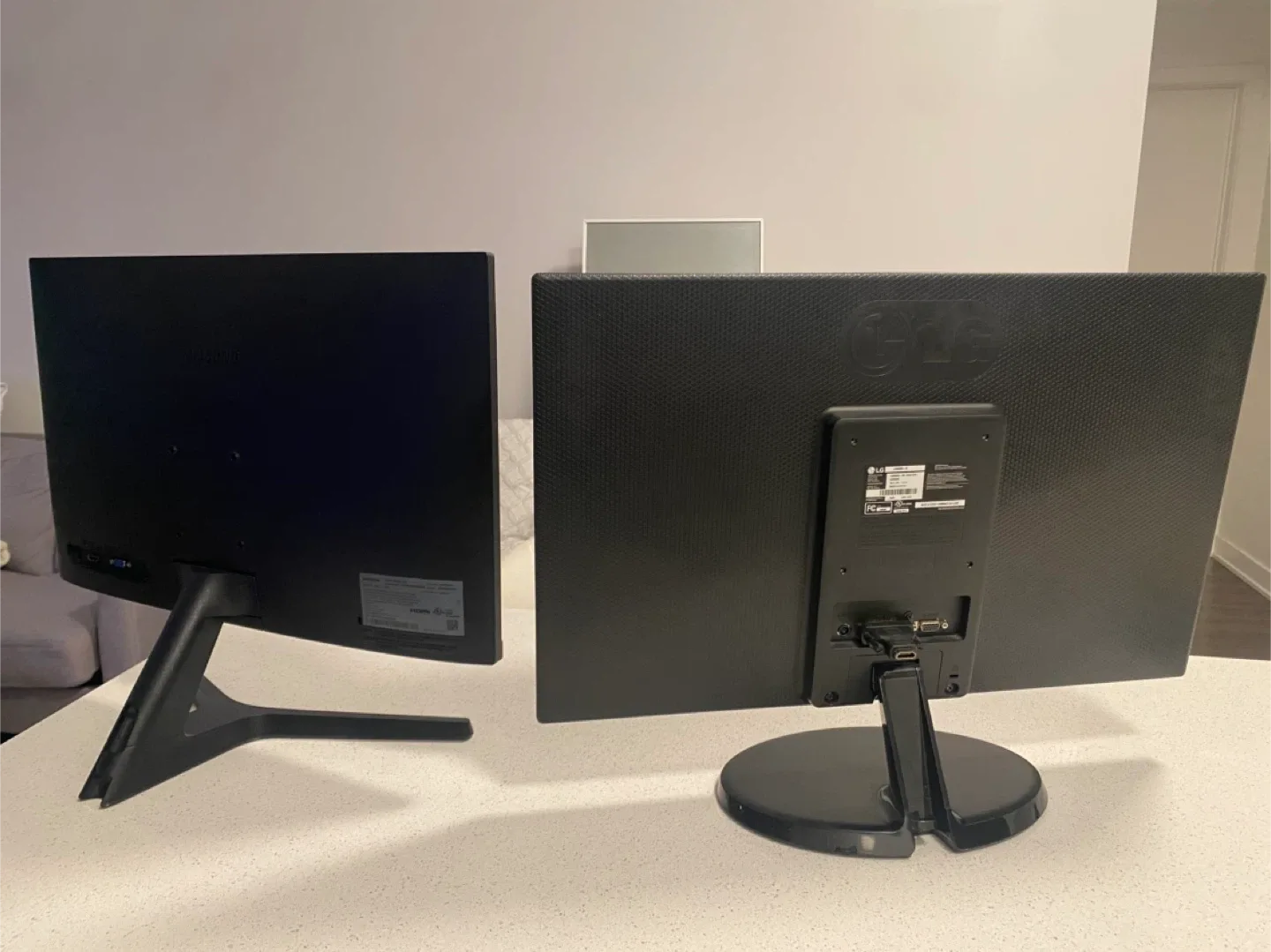 LG 24M38D-B & Samsung S24R350FHN 24" Monitors