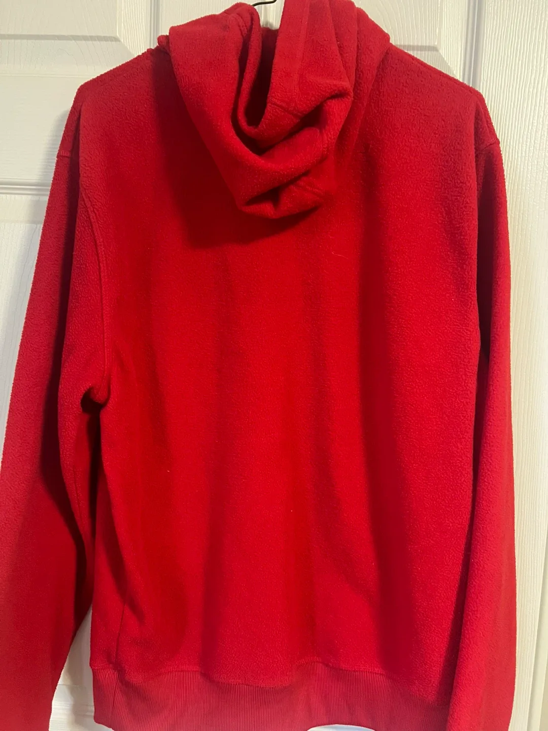 Old Navy Red Fleece Hoodie - Size S image indicator(3)