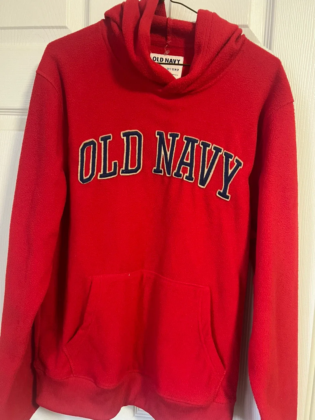 Old Navy Red Fleece Hoodie - Size S